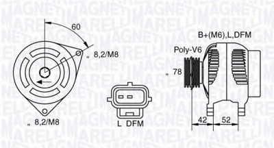 MAGNETI MARELLI 063341711010 -  Генератор